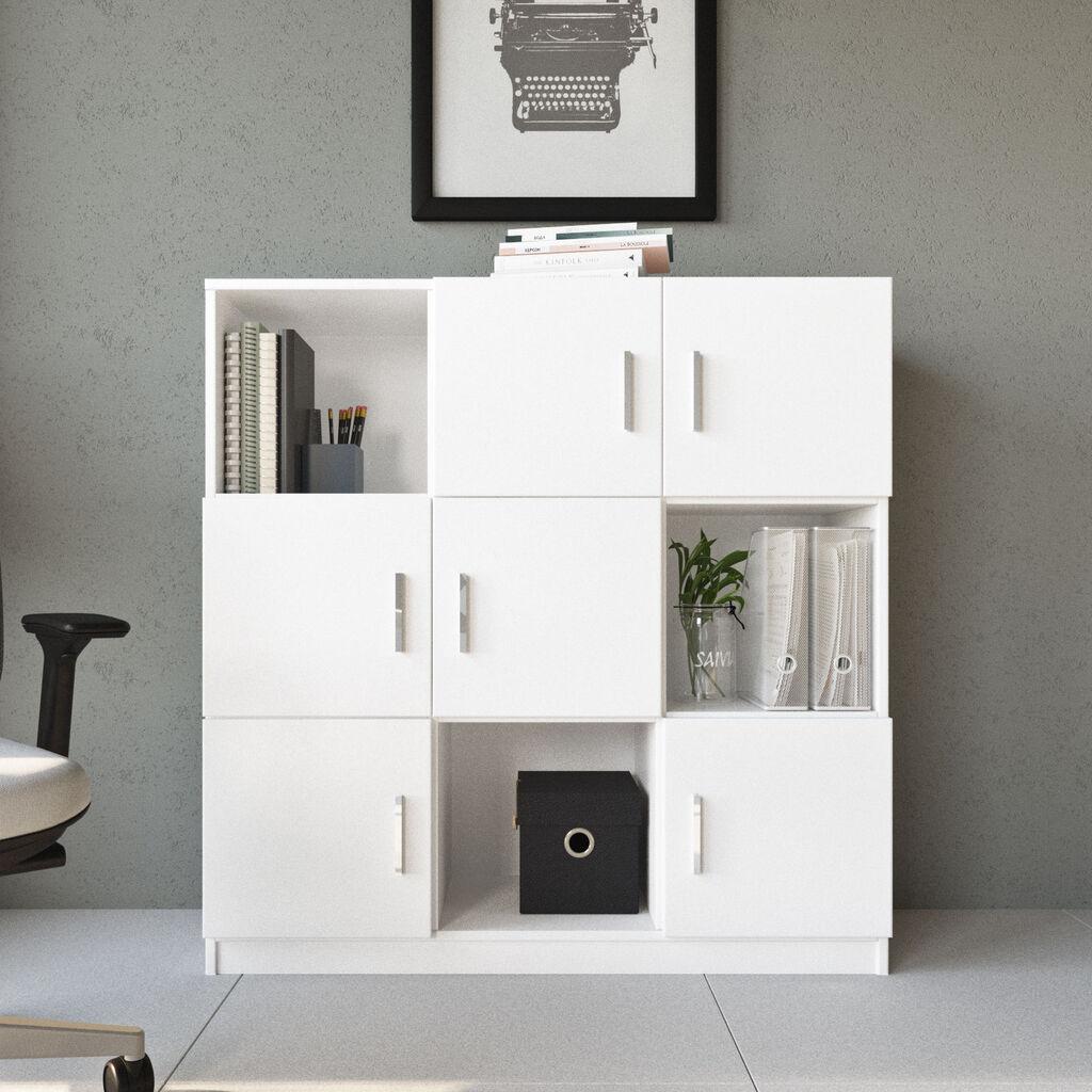 Комода Hanah Home 119x121.8x37.6 см бела