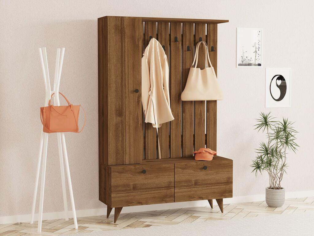 Кутија за чевли Hanah Home Lala со машна, кафеава