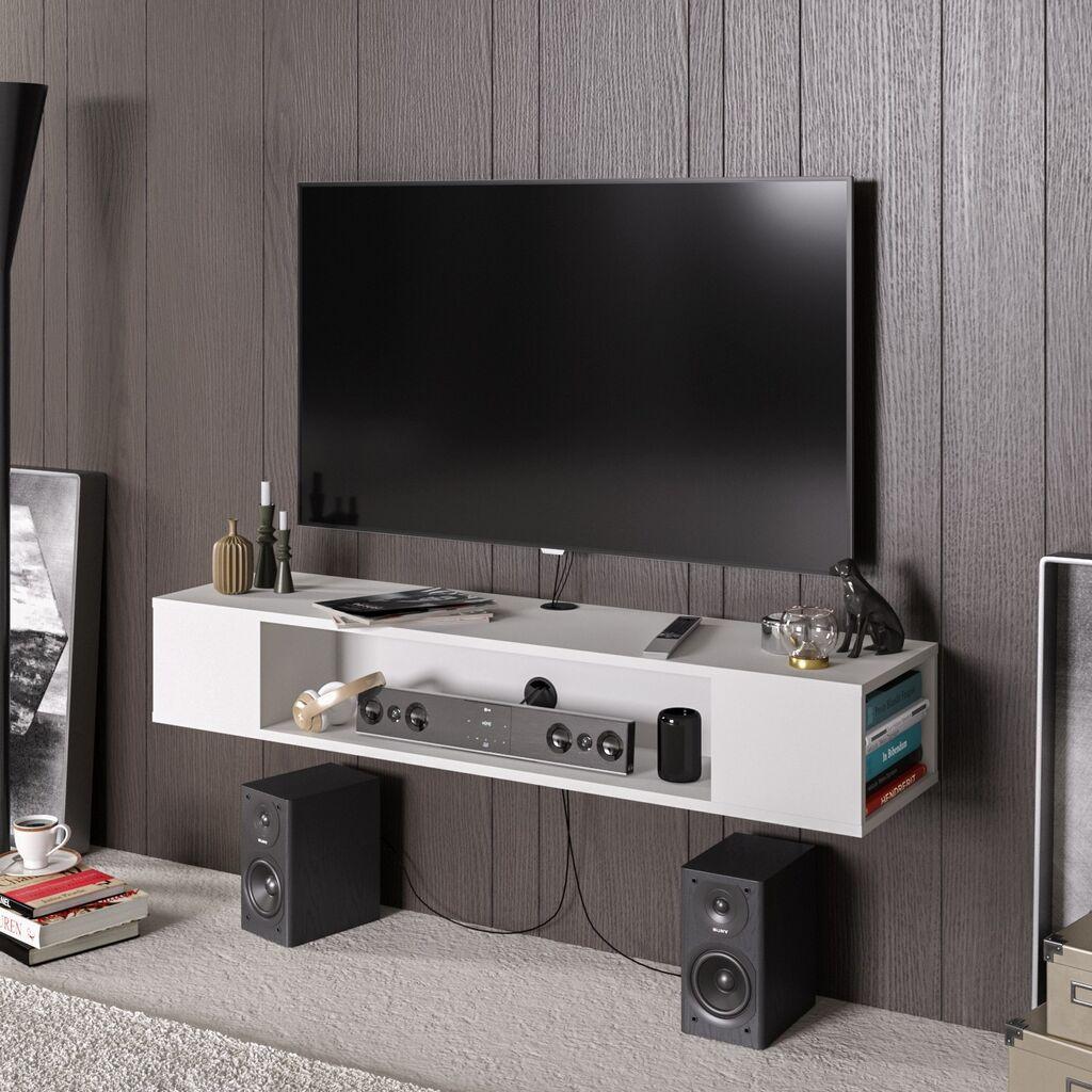 Hanah Home Fifth TV полица, бела