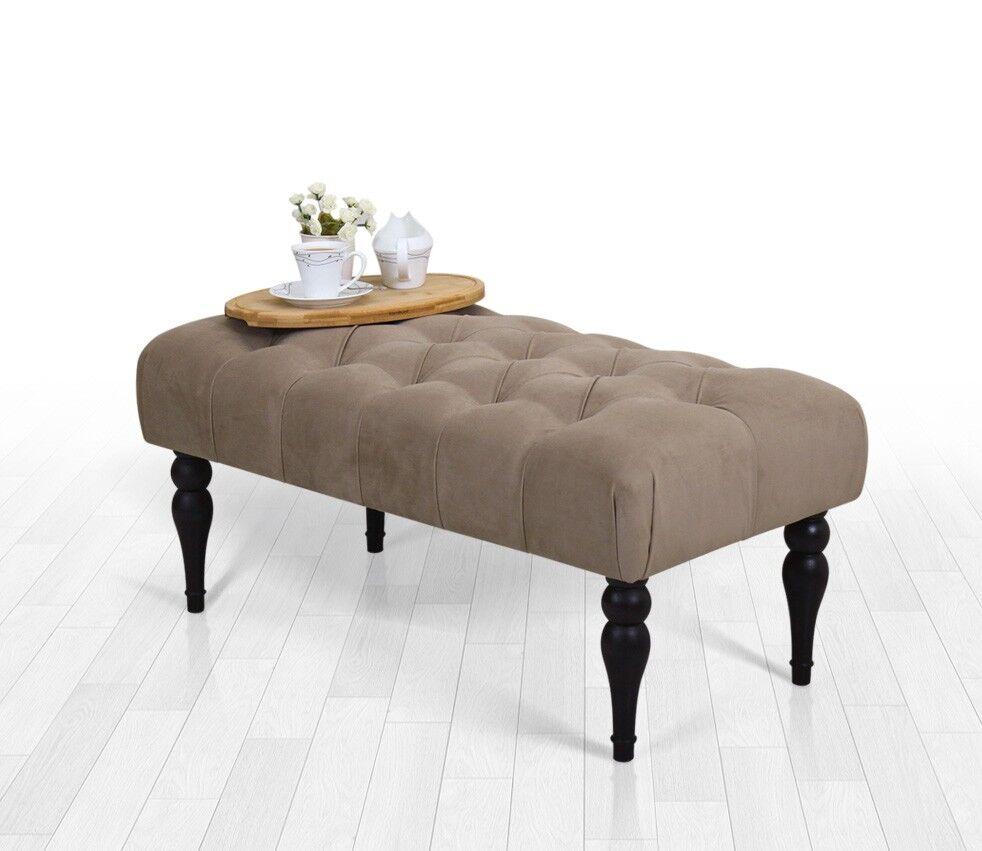Трпезариска клупа Atelier del Sofa Missus 92x43x48cm кафеава