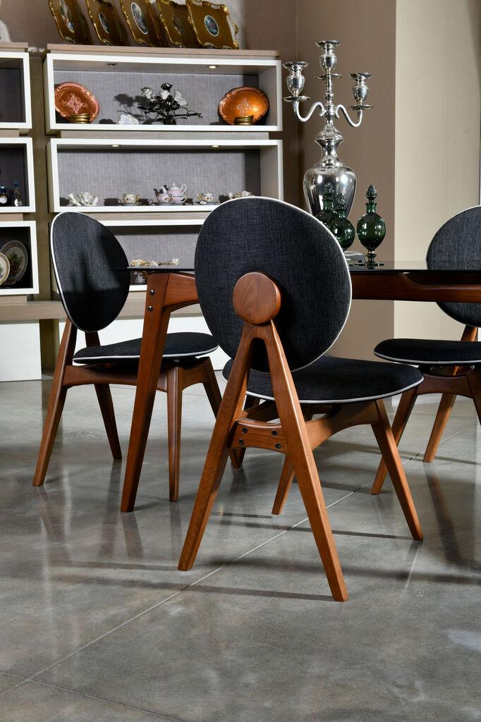 Hanah Home Сет Столови Touch v2 54x93x55cm, Орев-Антрацит