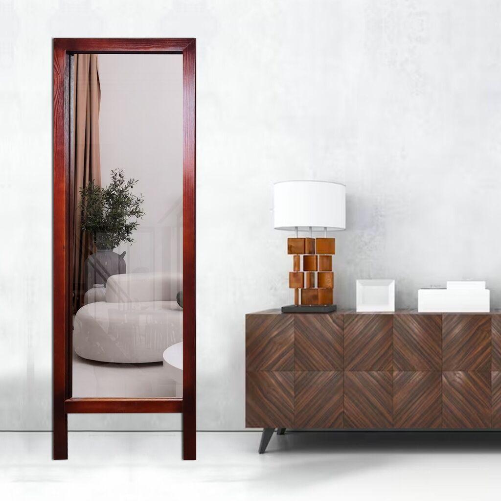 Подно огледало Hanah Home Cheval, 45x145 см, кафеаво