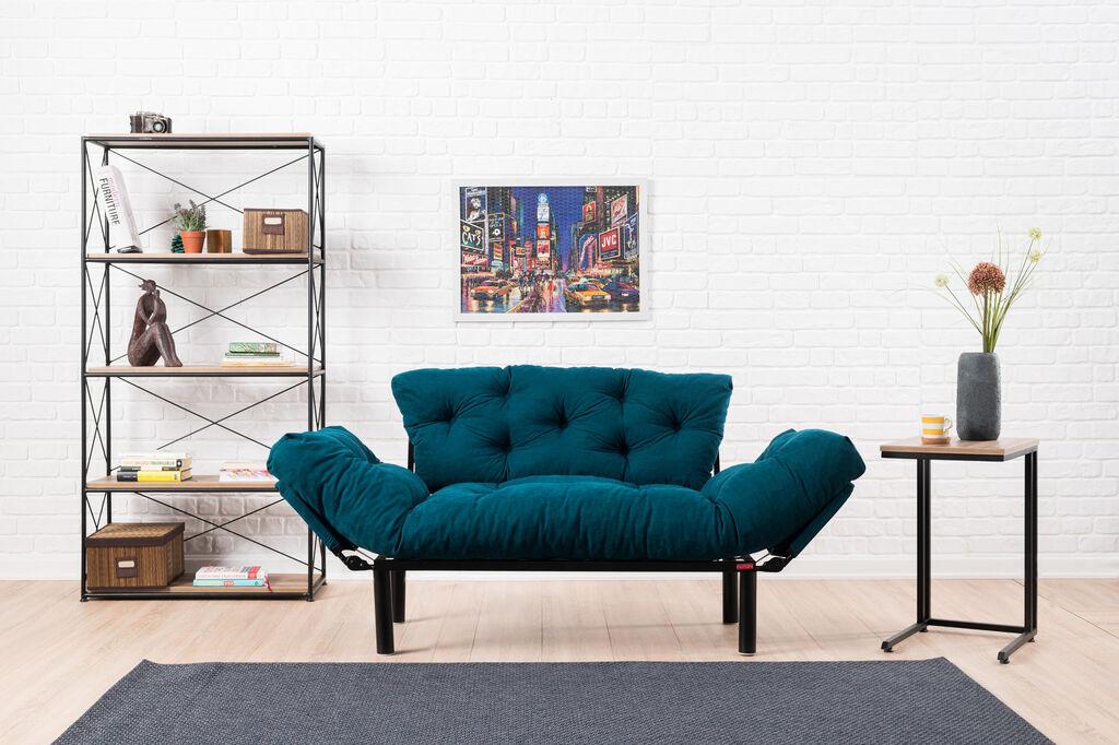 Atelier del Sofa Nitta Sofa, Petrol Blue