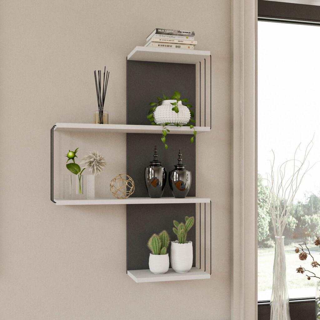 Hannah Home Cambel полица за dzид, антрацит
