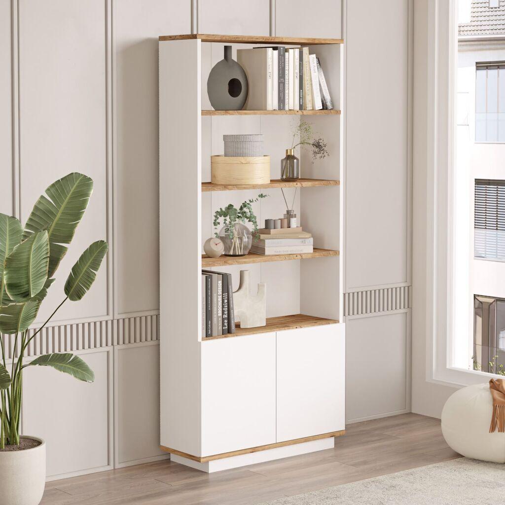 Полица Hanah Home 77,5x168,3x26,8 см, беж-бела