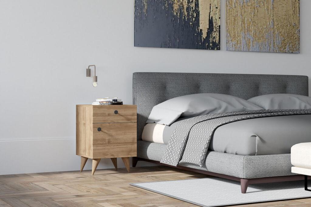 Ноќна масичка Hanah Home Пила 40x60​x43.8 см орев