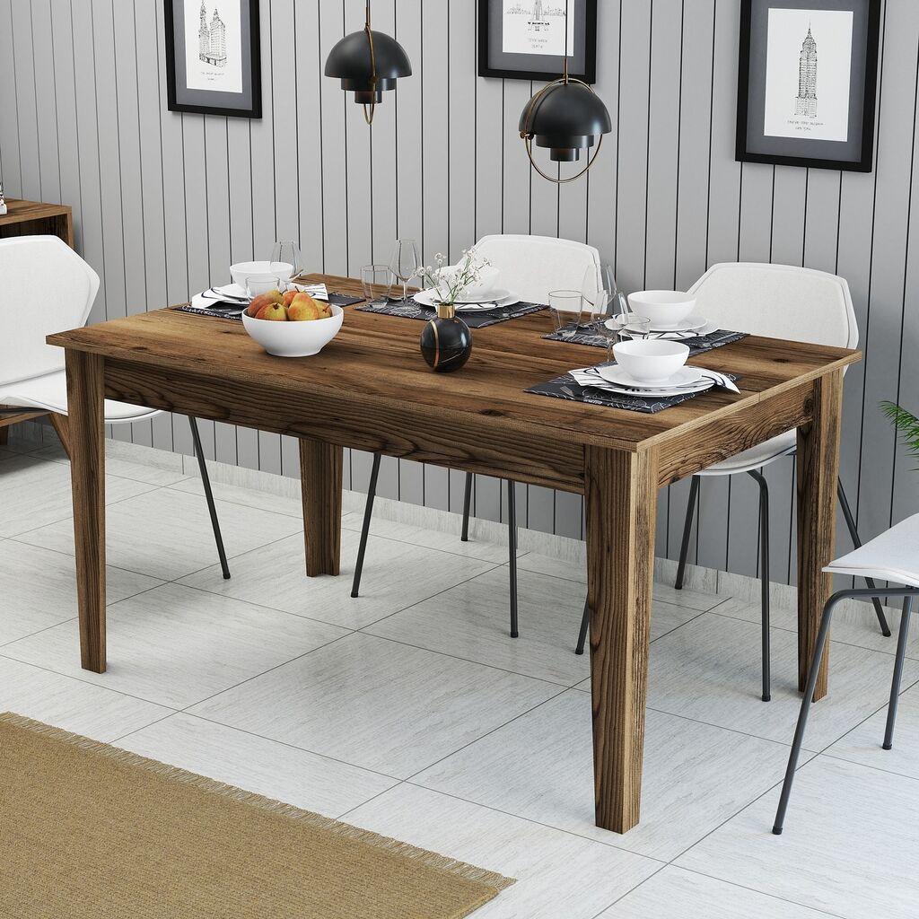 Трпезариска маса Hanah Home Milan 516, кафеава