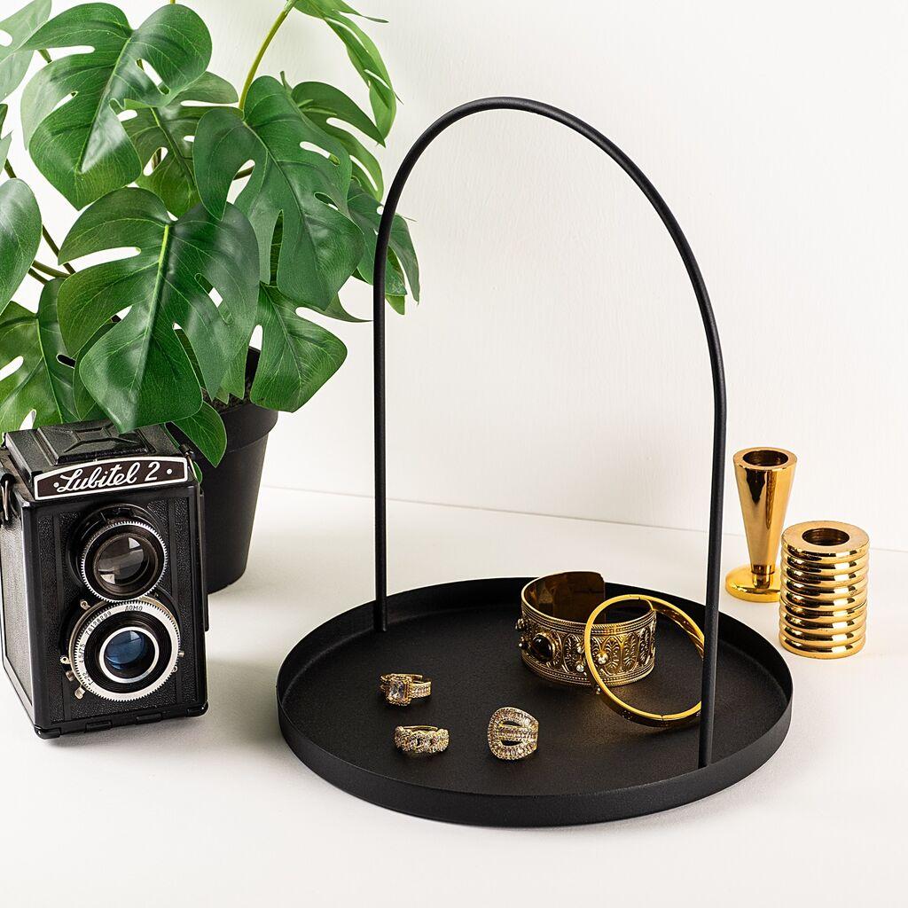 Поставка за накит Aberto Design 22,5 см, црна