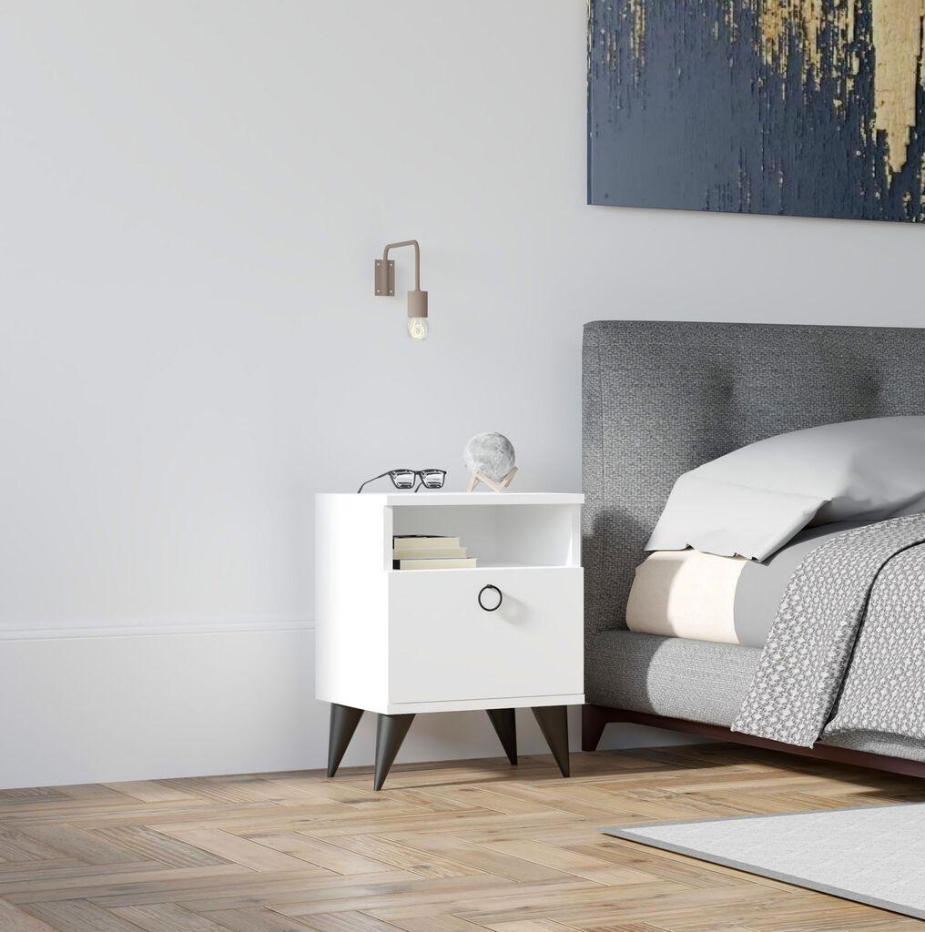 Ноќно на Hanah Home Barlo 40x50x40cm Бело