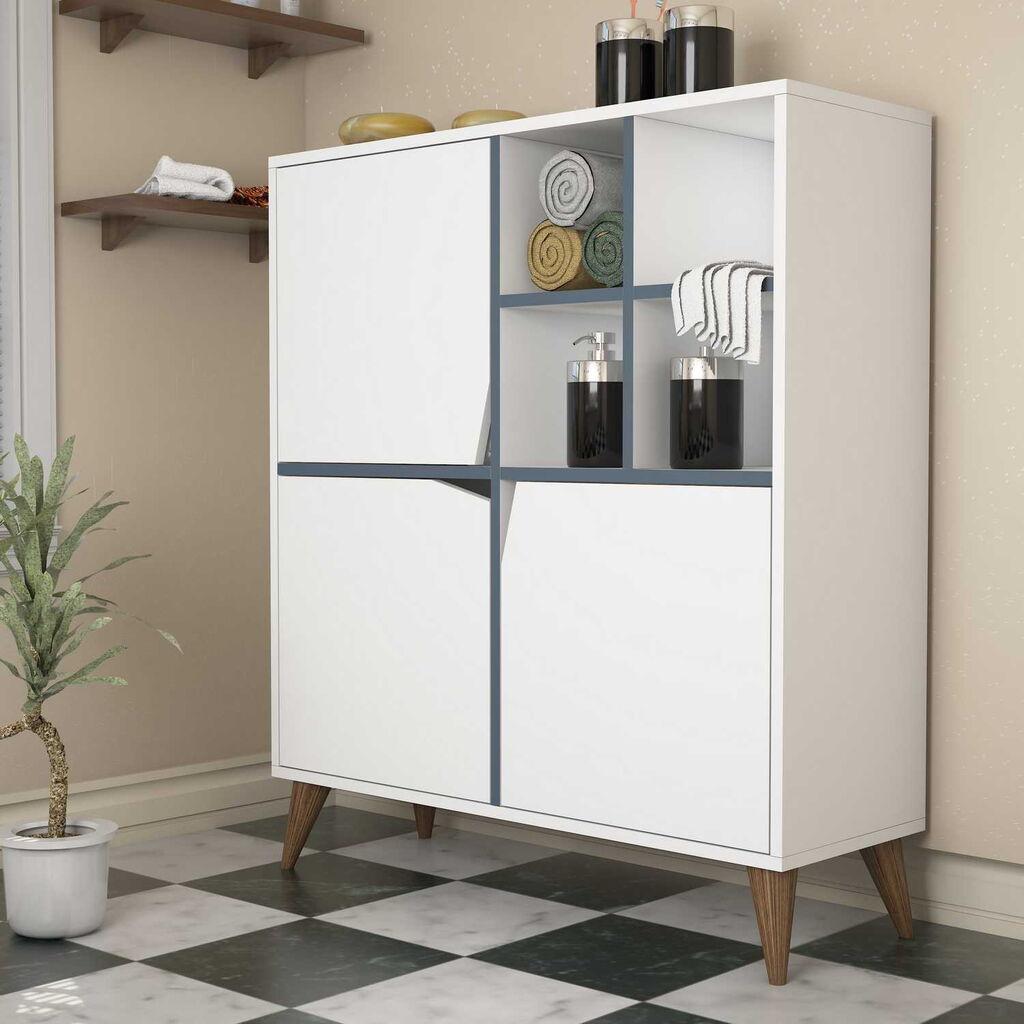 Hanah Home Commode Pulse 100x115x30cm бело-сина
