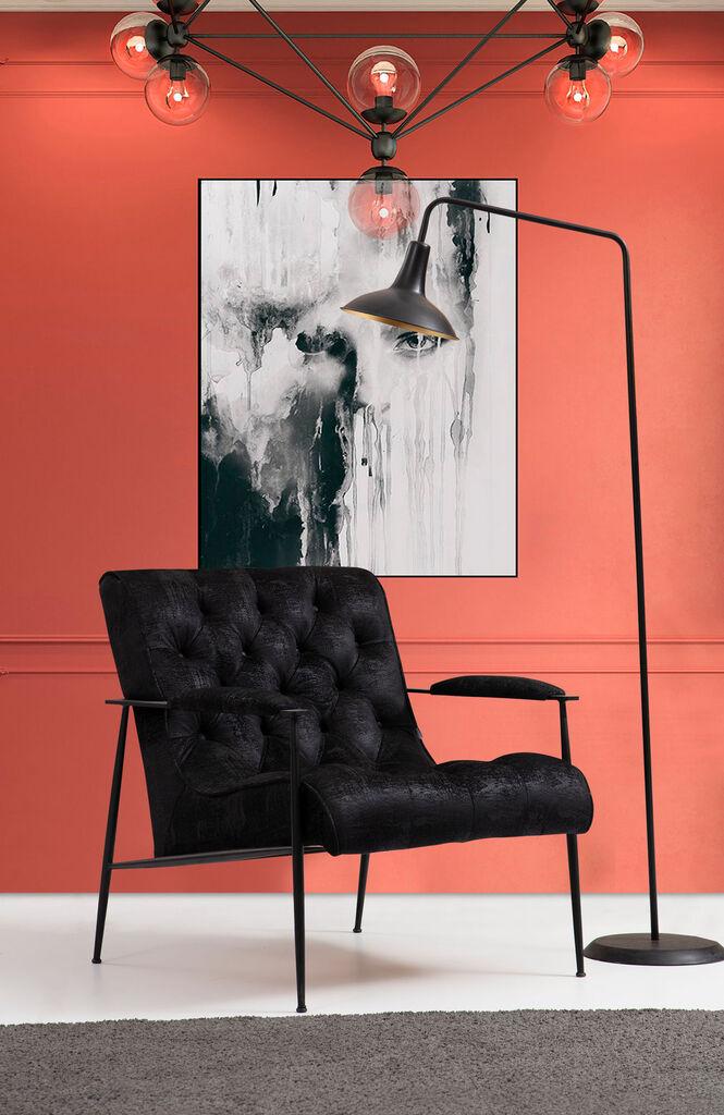 Фотелја Atelier del Sofa Matilda 80x85x75cm црна