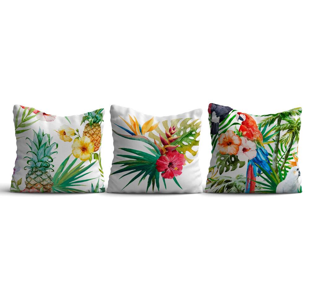 Комплет од 3 перници Aberto Design 43x43cm Шарени