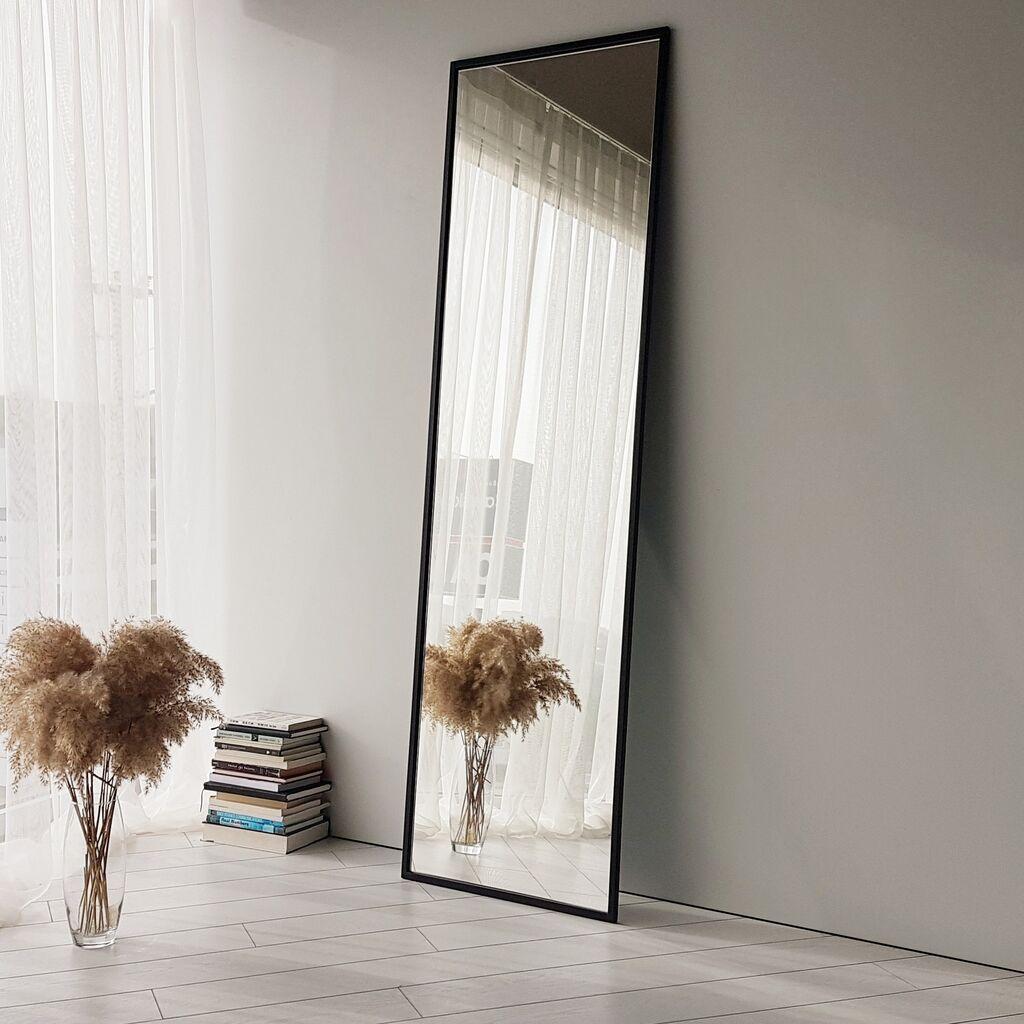 Подно огледало Hanah Home Cool Ayna Metal, 170x50 см, црно