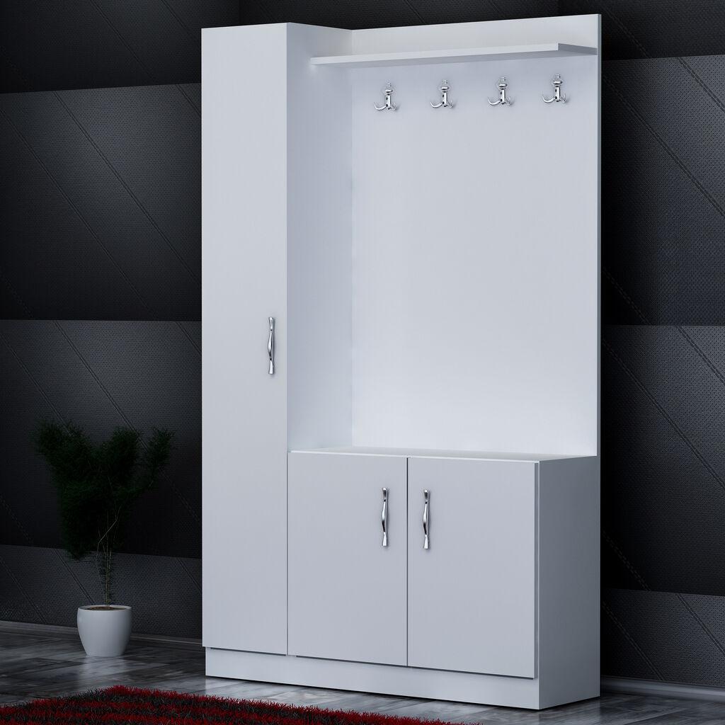 Полица за чевли Hanah Home 110x180x31.8 см бела