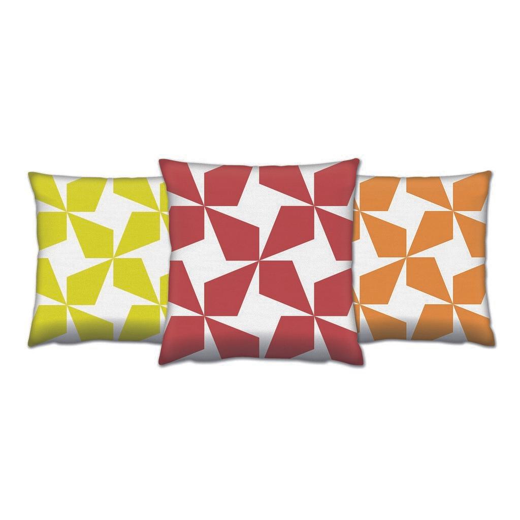 Aberto Design AC 4464 4465 4466 Комплет од 3 декоративни перници, 43 x 43 см, шарени