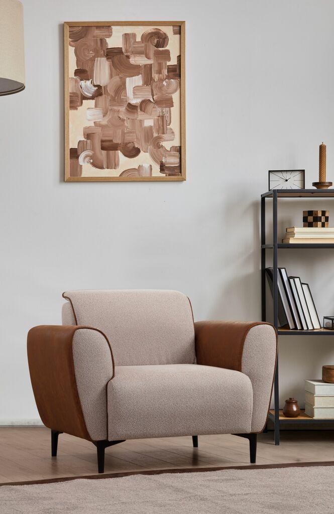 Фотелја Atelier del Sofa Aren 85x85x100cm Беж-Цимет