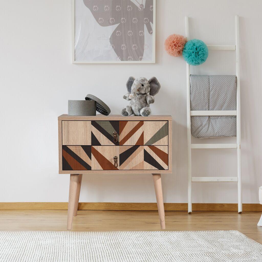 Ноќна масичка Hanah Home City Triangle 60 x 61 x 40 см во боја
