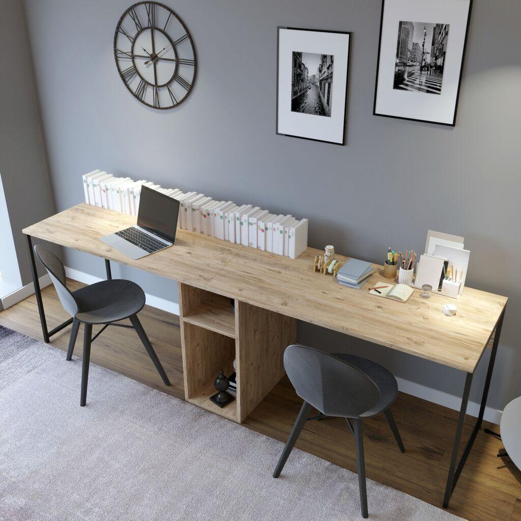 Hanah Home Ikili Calisma Masasi L196 Биро, кафеава