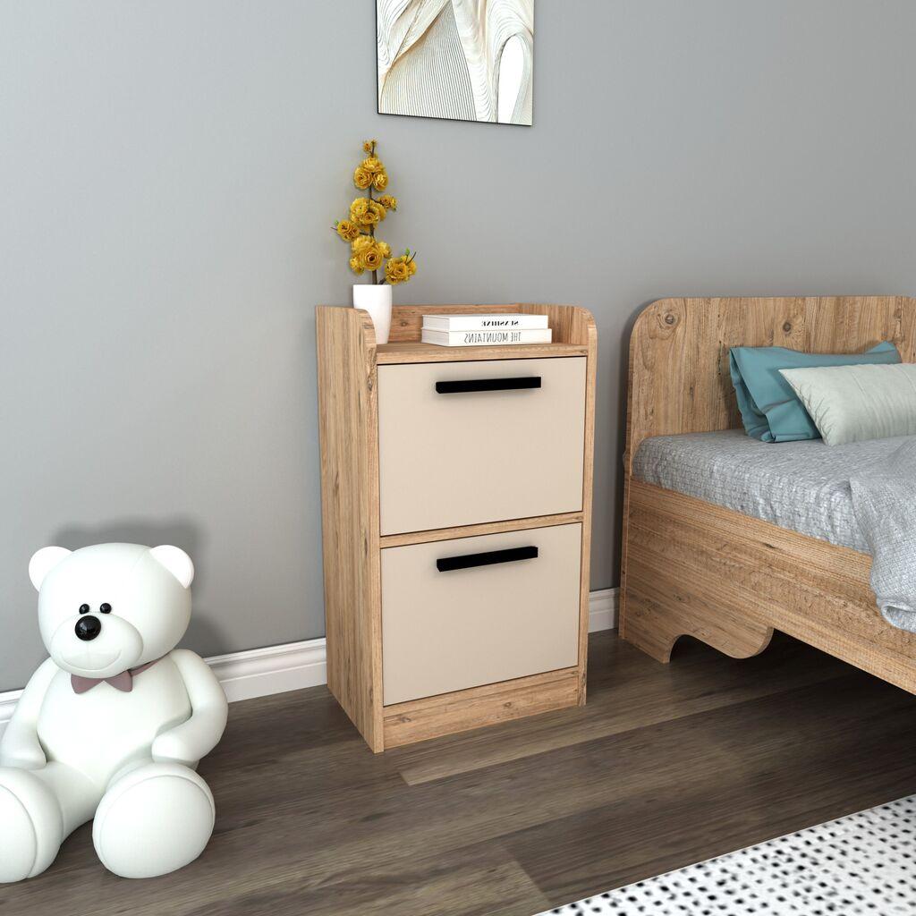 Ноќна масичка Hanah Home Luses 45x29.6x79.4cm беж