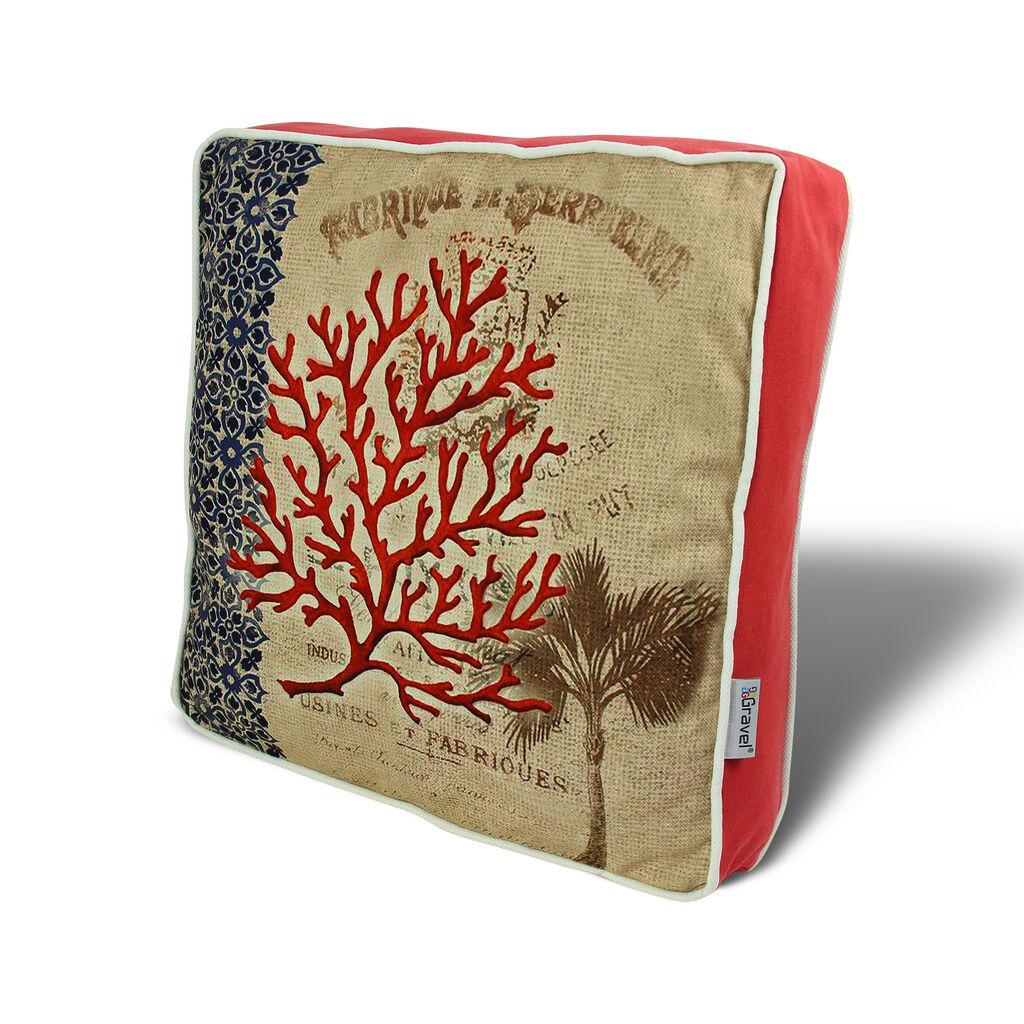 Aberto Design YM1003 Декоративна перница, 42 x 42 см, кафеава