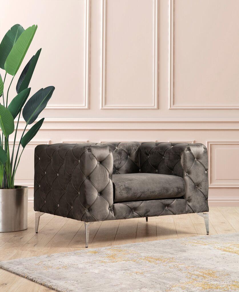 Фотелја Atelier del Sofa Como 108x70x90cm Антрацит