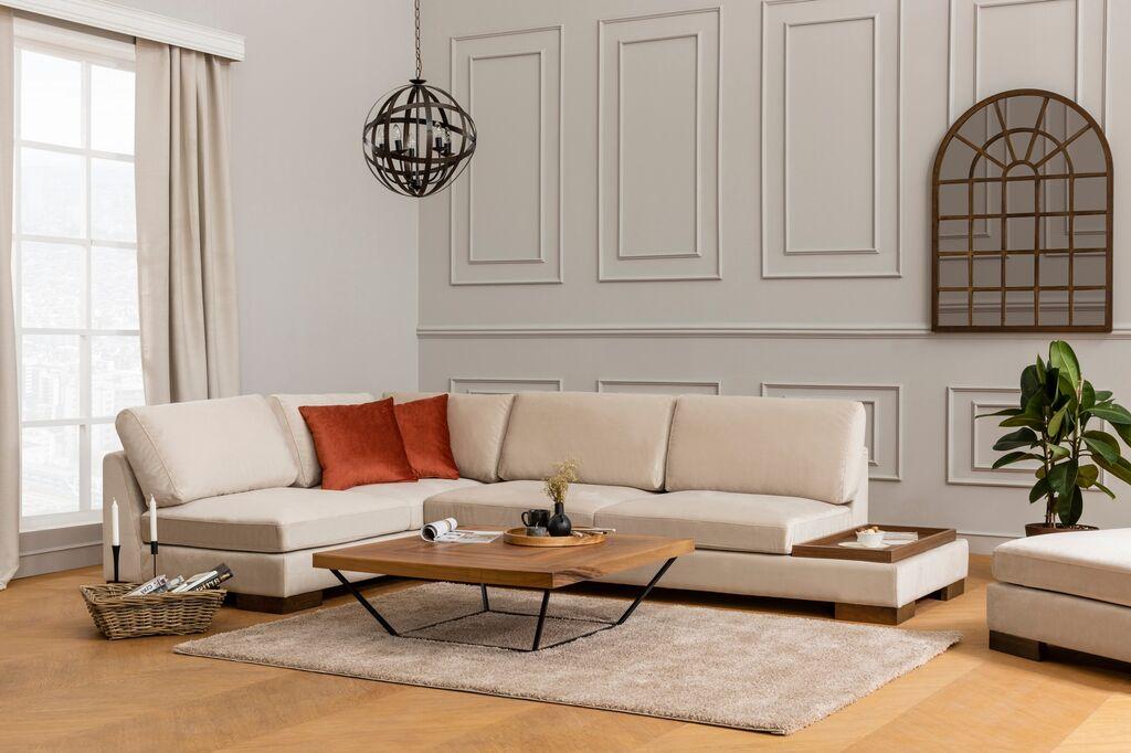 Аголна софа Atelier del Sofa Tulip 97x80x193cm Беж