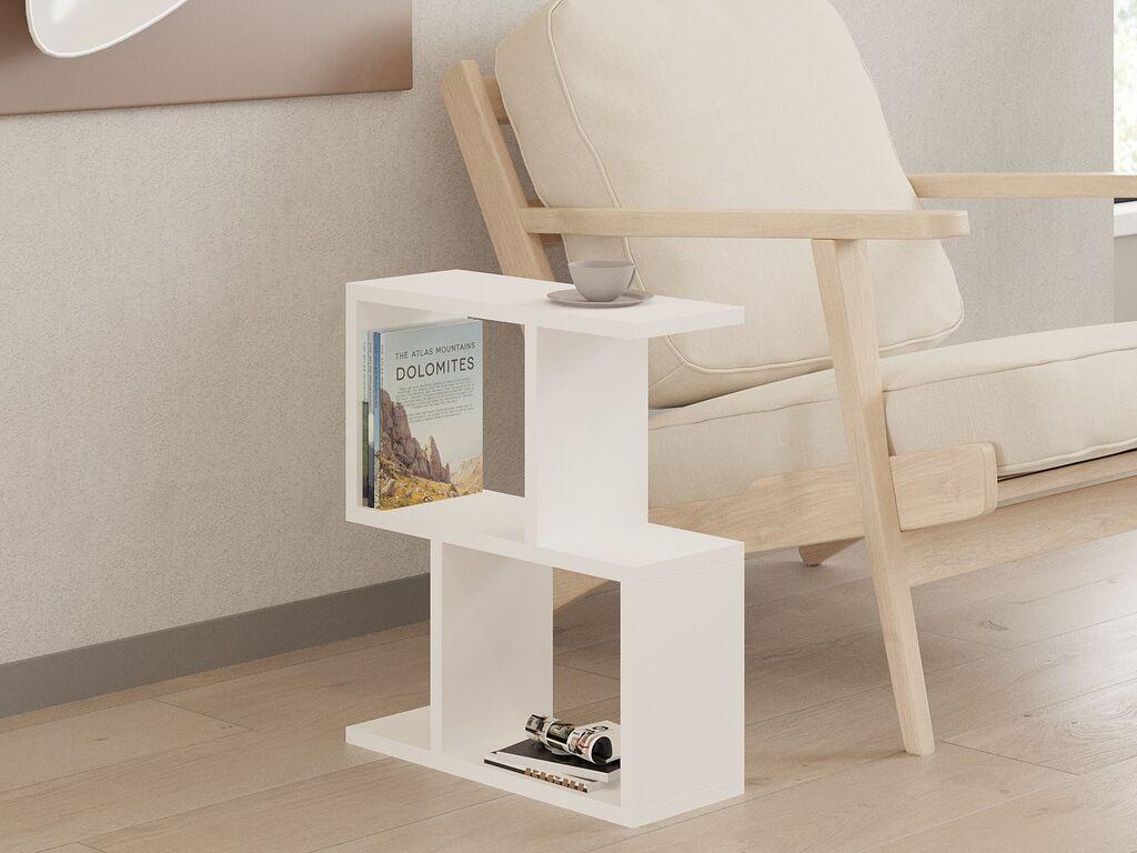 Клуб маса Hanah Home Zet 45x51.4x17 см бела