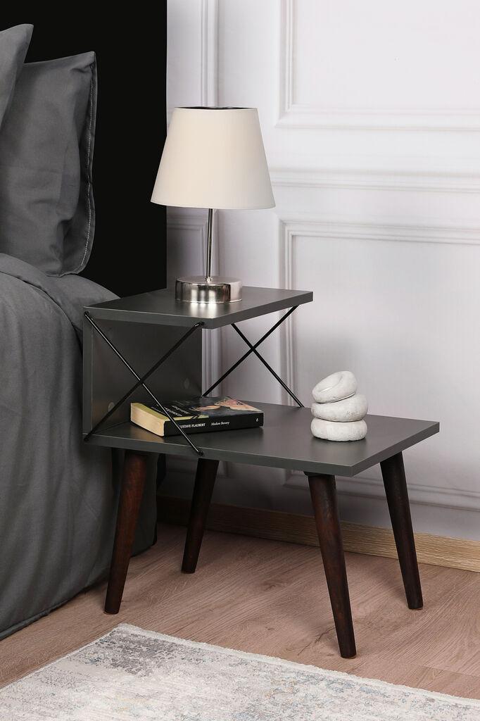 Комода Hanah Home Cross Anthracite, црна