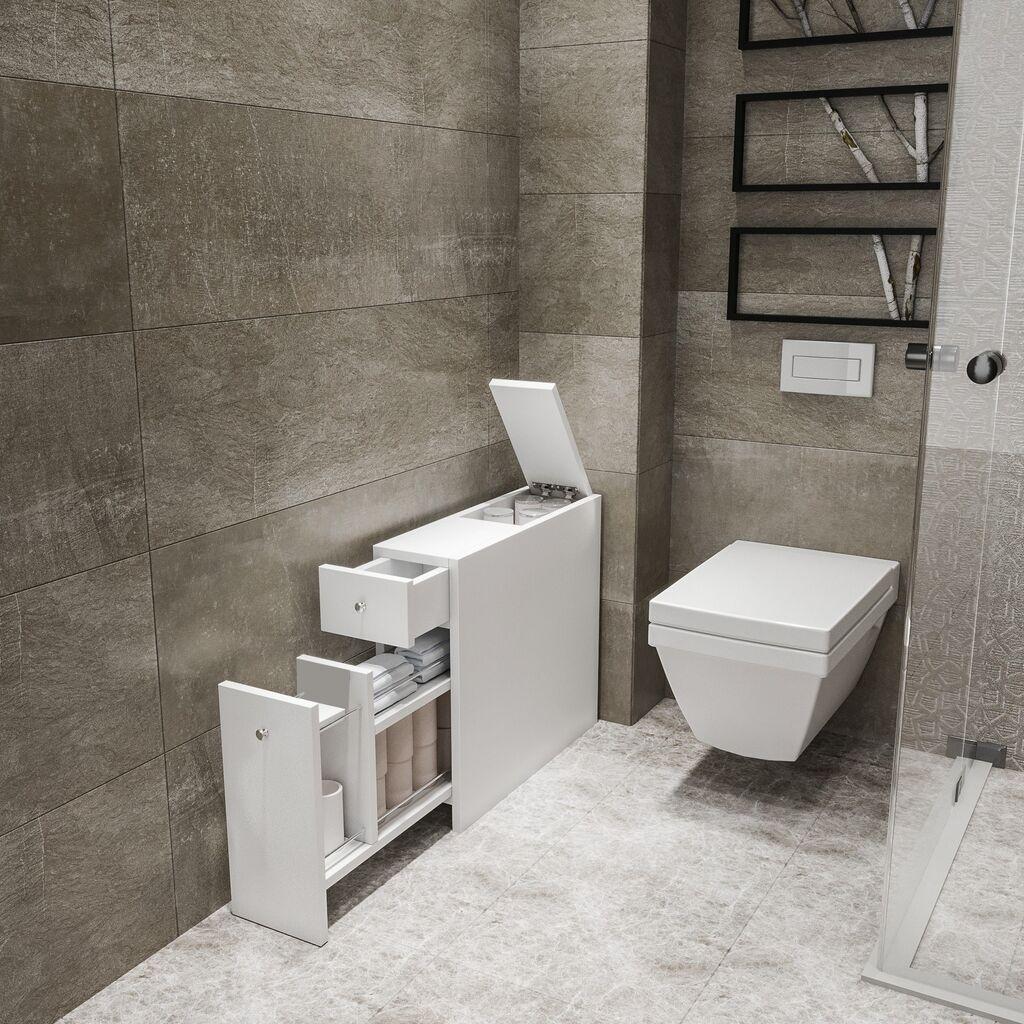 Ормар за бања Hanah Home Calencia, бел