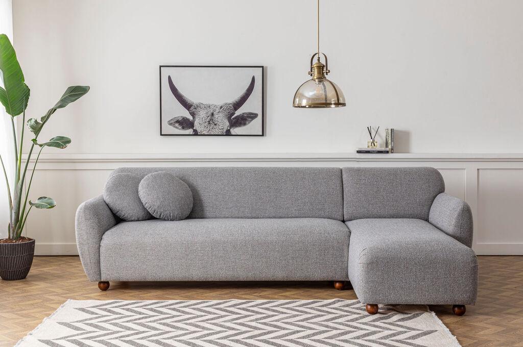 Аголна гарнитура Atelier del Sofa Eddy 273x162 см, светло сива