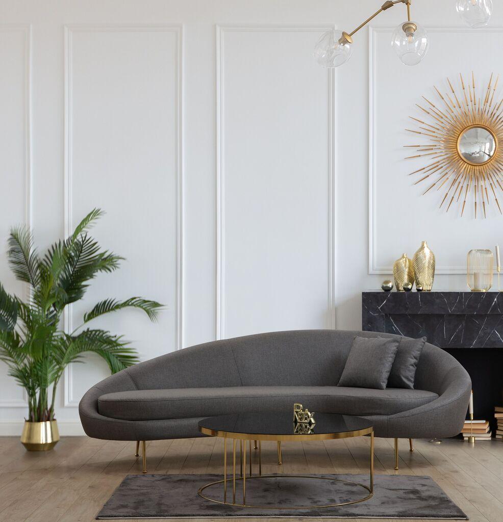 Atelier del Sofa Trosed Eses 255x85x120cm Темно сива боја