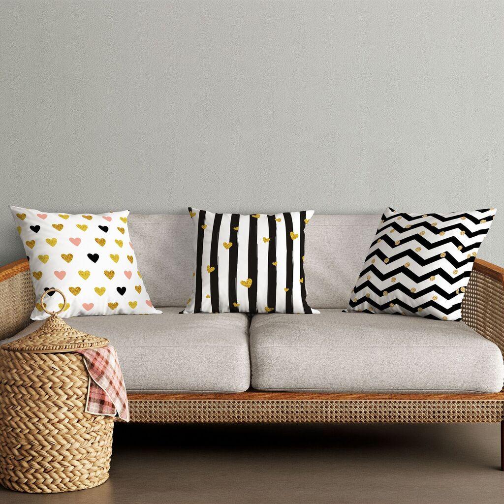 Комплет од 3 навлаки за перници Aberto Design 43x43cm во боја