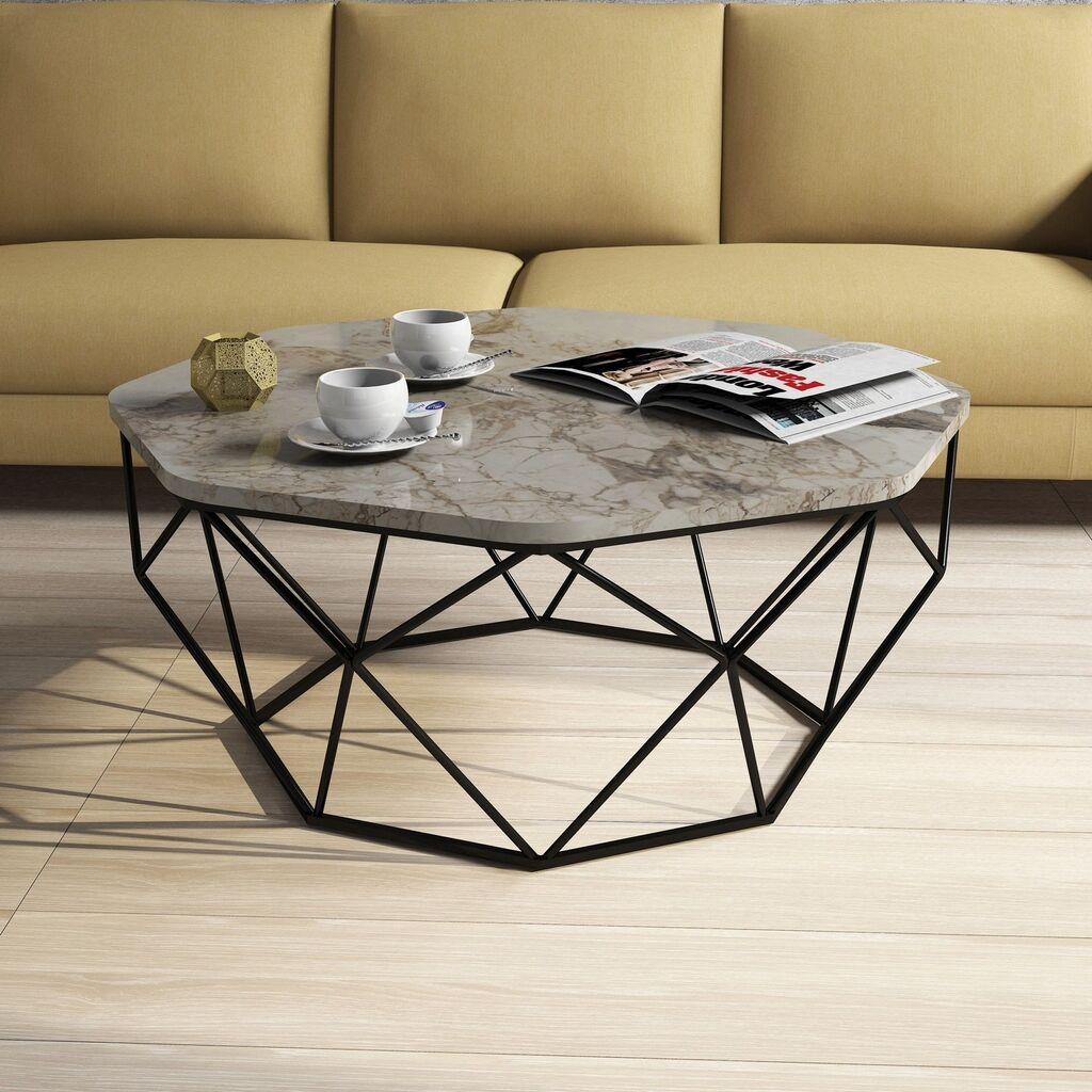 Маса Hanah Home Diamond Club, 90x38x90 см, беж