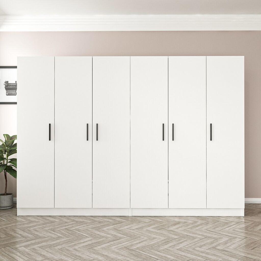 Гардеробер Hanah Home Кејл 270x210x52 см Бела