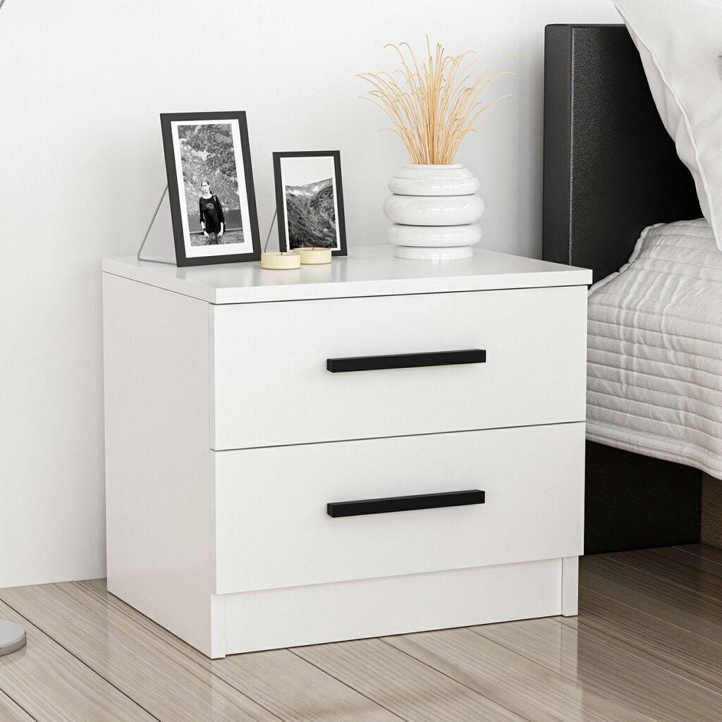 Ноќна масичка Hanah Home Кељ 50x40x47 см бела