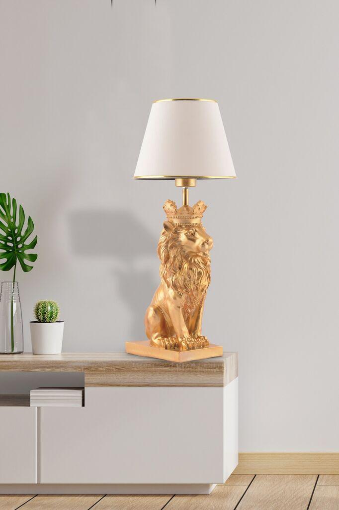 Столна ламба Opviq Lion King, бела