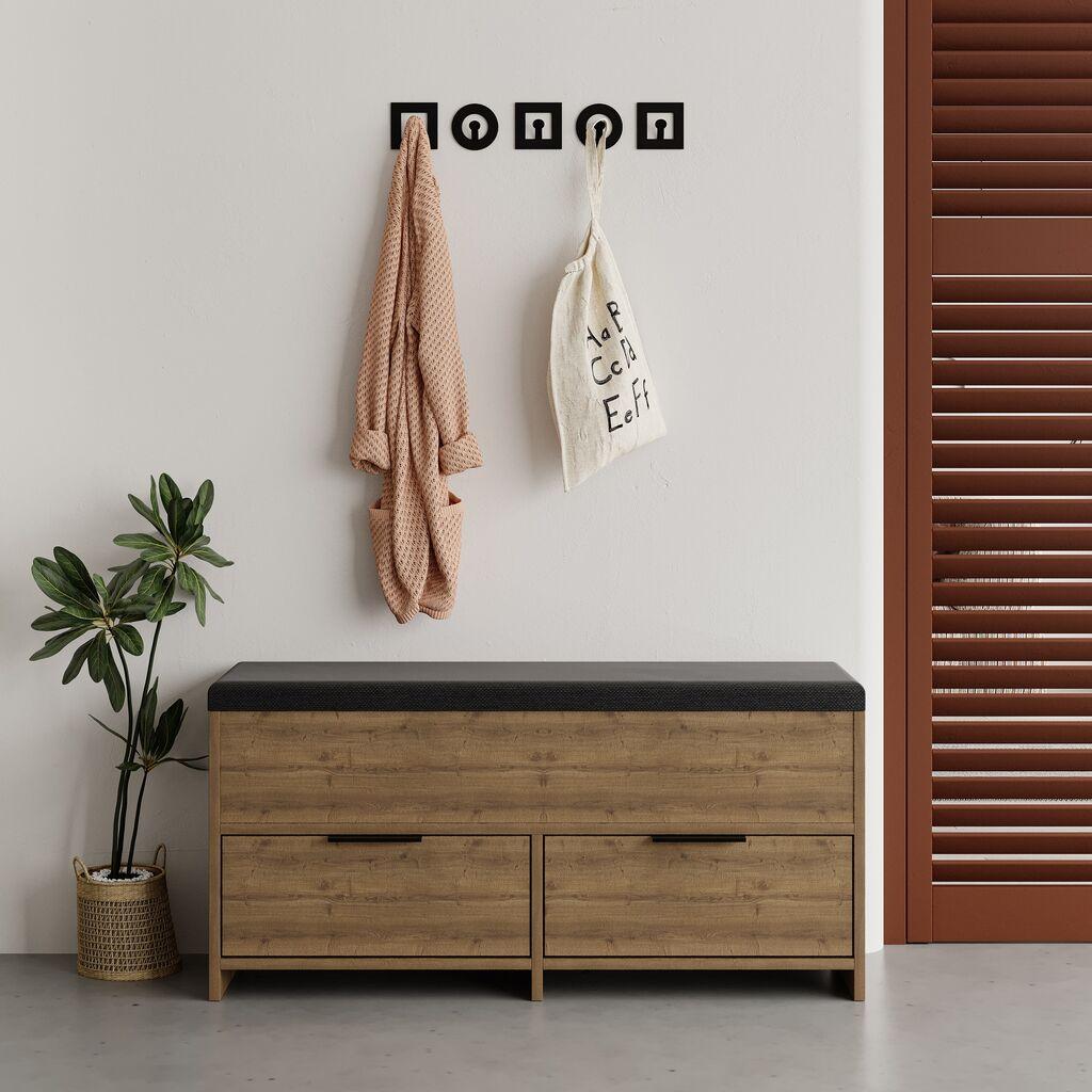 Полица за чевли Hanah Home 106x50x34 см кафеава