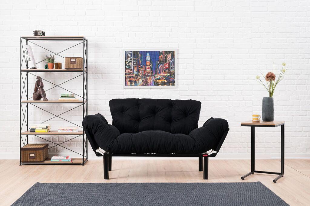 Atelier del Sofa Двосед Nitta 155x85x70cm црна