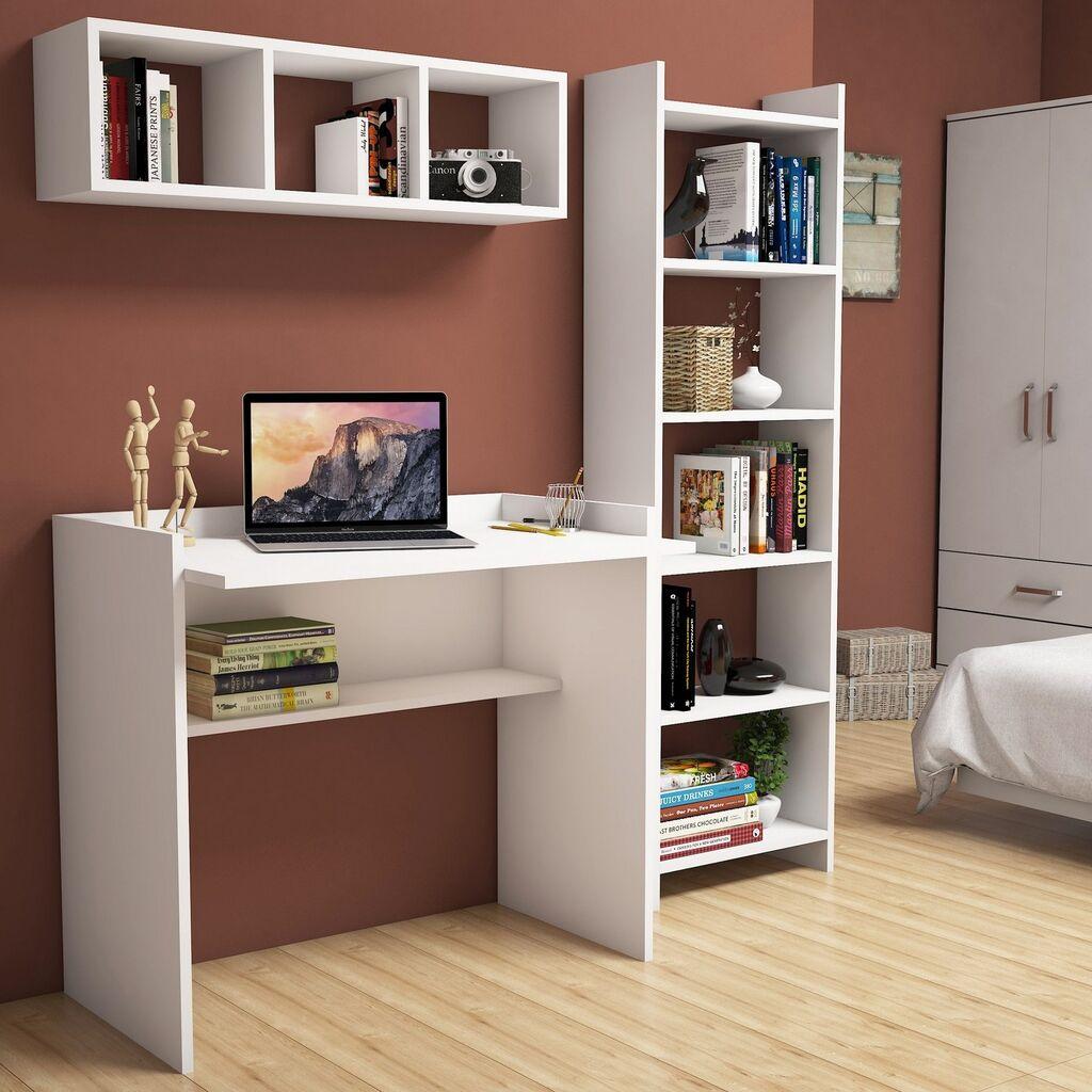 Полица Hanah Home 90x80x58 см бела