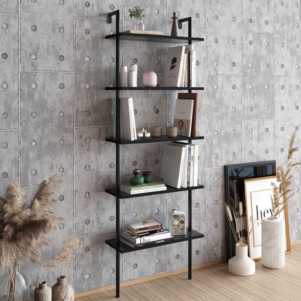 Полица Hanah Home 60x174x22 см црна
