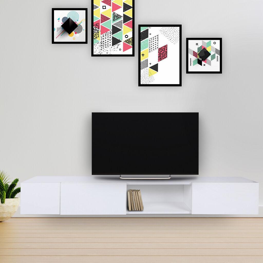 Комода за фиоки Hanah Home TV Wagna White