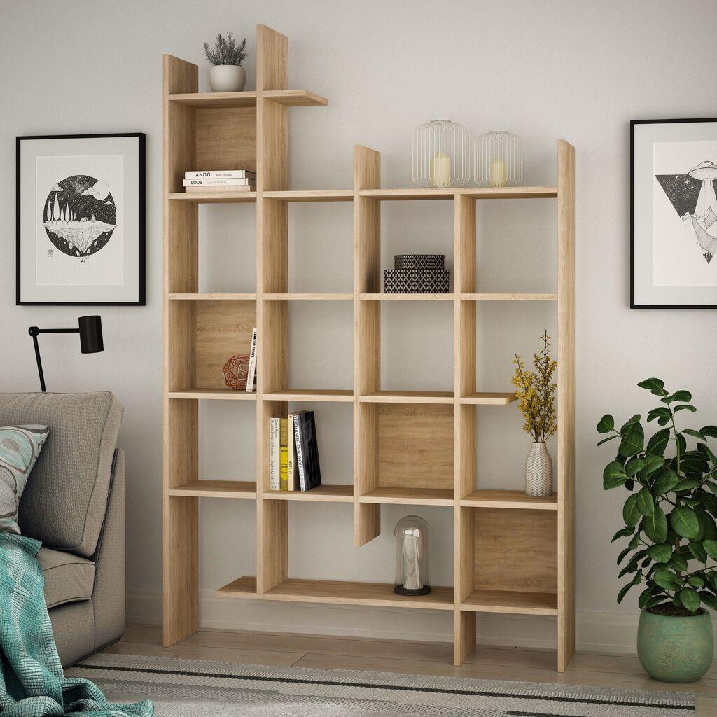 Полица за книги Hanah Home Manco, кафеава