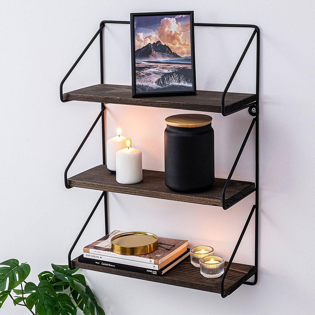 Hanah Home dzидна полица Violaceae, кафеава