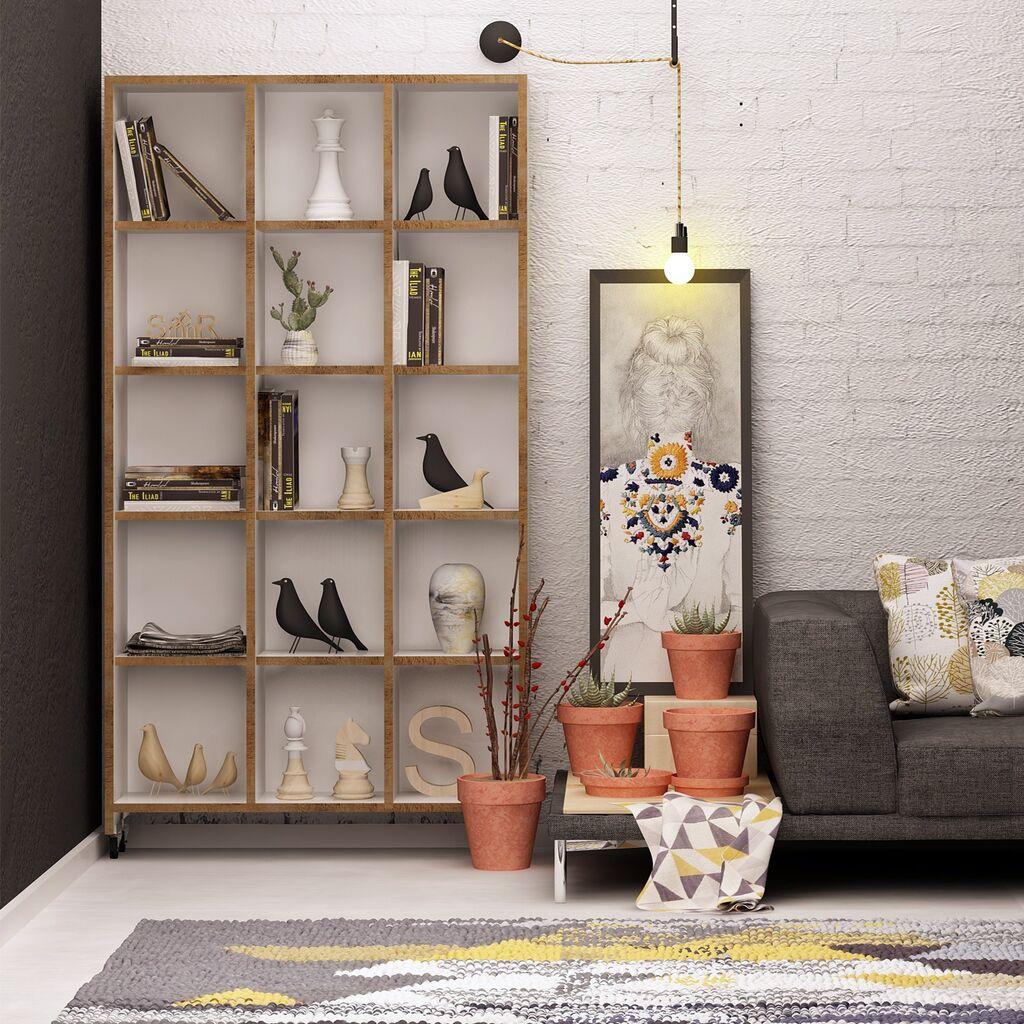 Полица за книги Hanah Home Crotone 90x165.5x25cm, бела