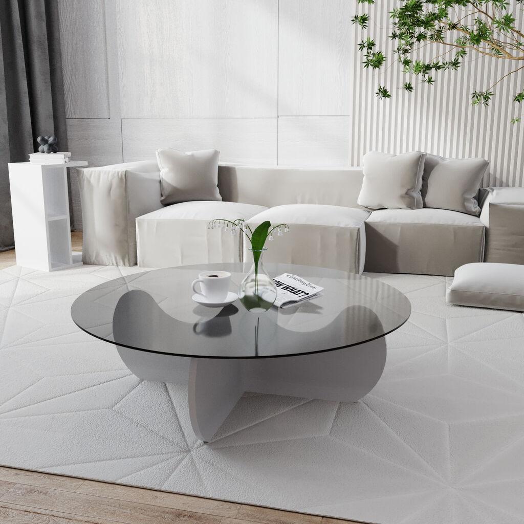 Маса Hanah Home Club Himalayas 90x30x90 см бела