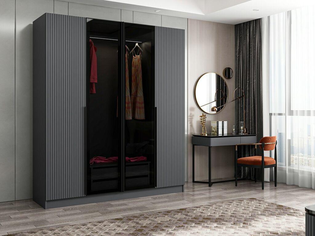 Гардеробер Hanah Home Kale Plus 180x210x52cm Сива