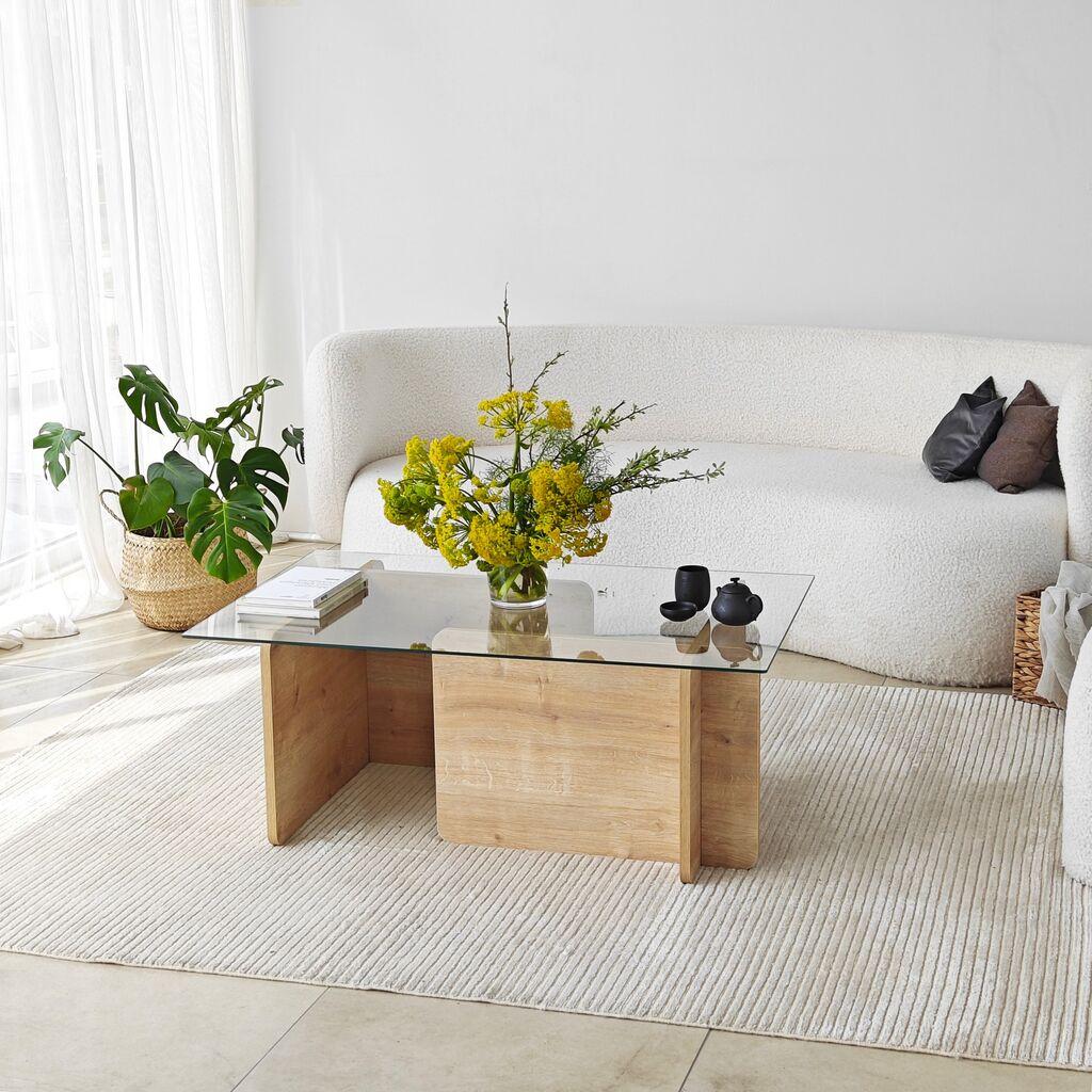 Клуб маса Hanah Home Giona, 105x40x65 см, крем боја
