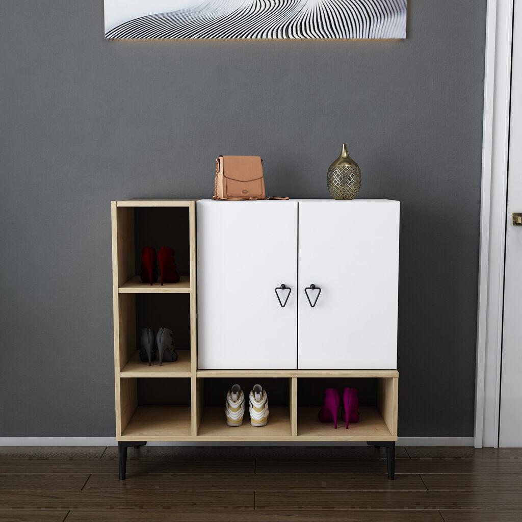 Комода Hanah Home Платинум 100x100x35см даб-бела