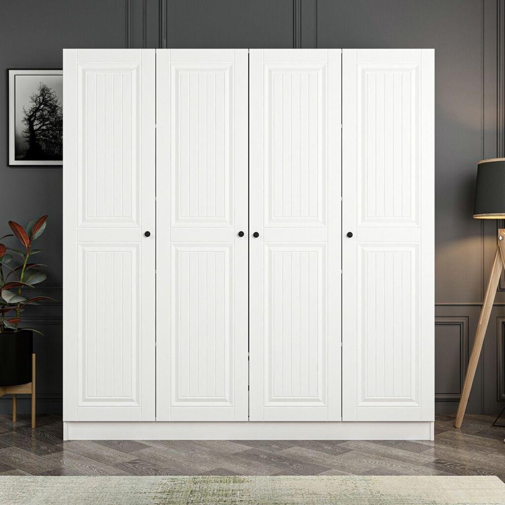 Гардеробер Hanah Home Kale Mebran 4772, 180x210x52 см, бел