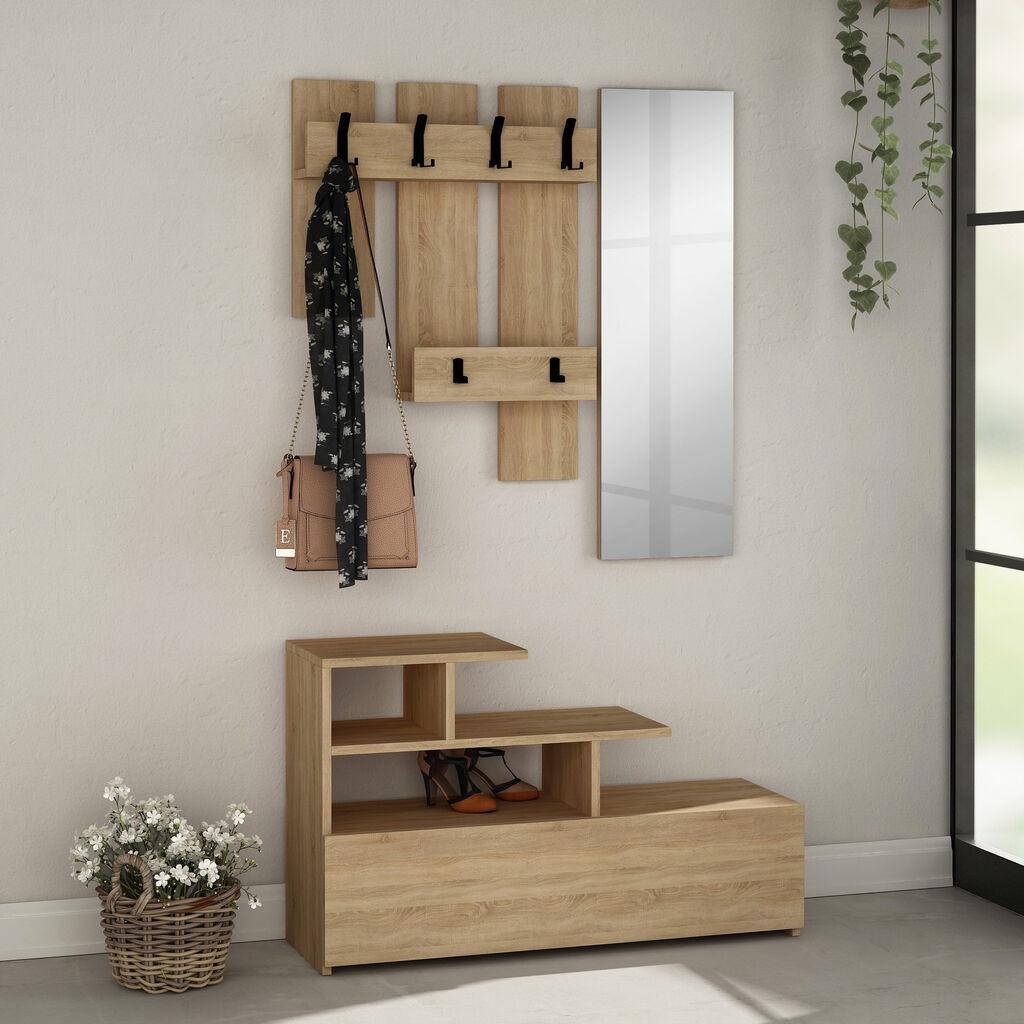 Полица за чевли Hanah Home 100x61x30cm даб